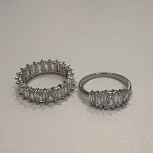 Elegant Silver Women's band and Ring